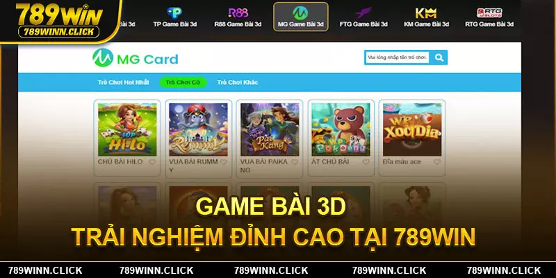 Những trò chơi game bài đỉnh cao